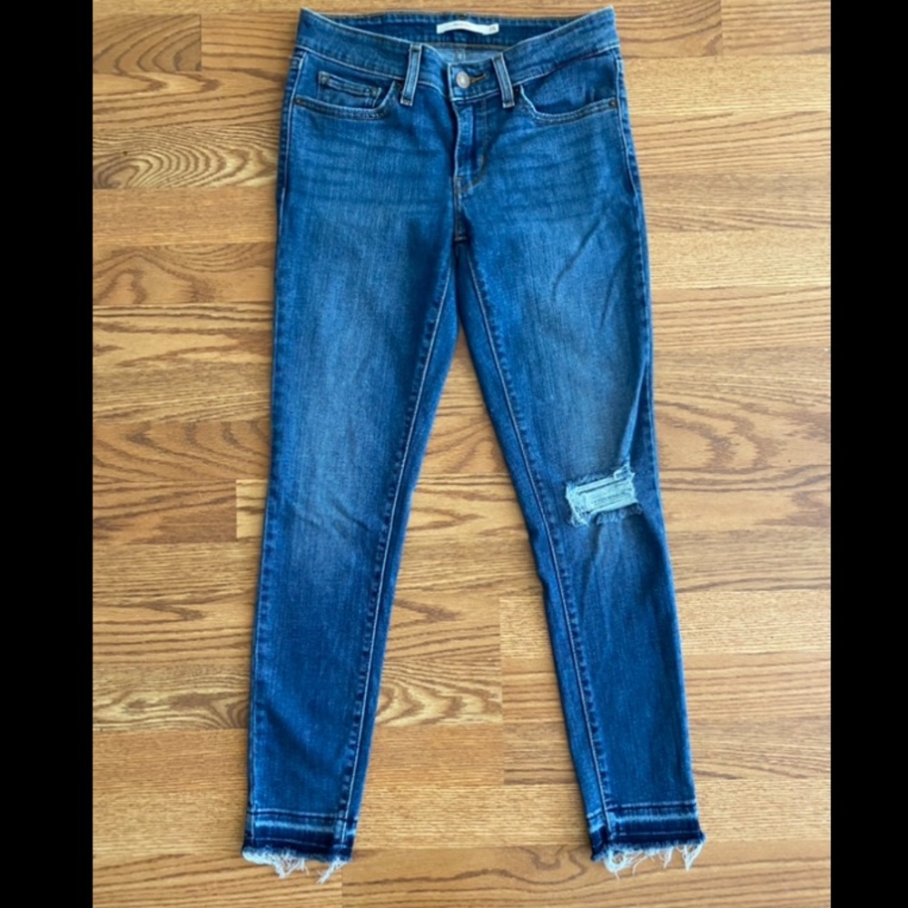 LEVI’S 711 Skinny Cropped Jeans Size 25